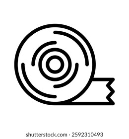tape plumbing icon outline style