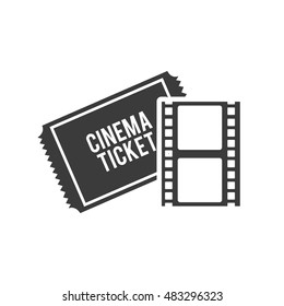 tape record with cinematographic icon vector illustration design