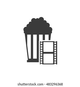 tape record with cinematographic icon vector illustration design