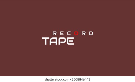 Tape Record Logo Artworks - typo Art