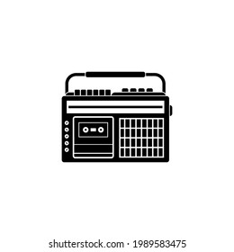 tape recorder icon set vector sign symbol