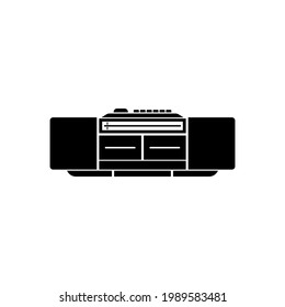 tape recorder icon set vector sign symbol