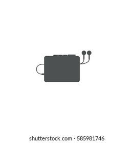 tape recorder icon. sign design