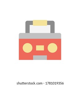 Tape recorder icon. Simple color vector elements of rock n roll icons for ui and ux, website or mobile application