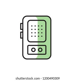 tape recorder icon vector. electric appliances icon modern style