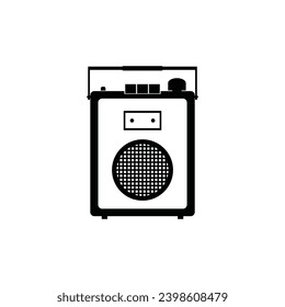 Tape recorder icon vector illustration logo design