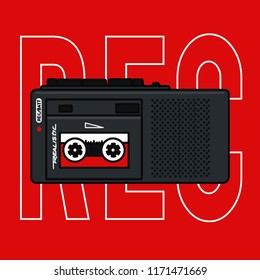Tape recorder illustration