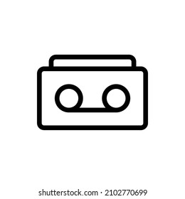 Tape Recorder Outline Icon. Tape Recorder Icon