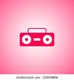 Tape recorder. Vector illustration.