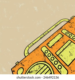 Tape recorder.vector illustration.