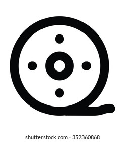 
Tape Reel Bold Line Icon
