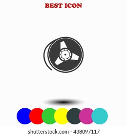 Tape reel icon.