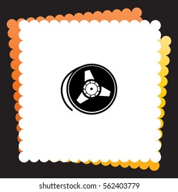 Tape reel  icon. Vector design.