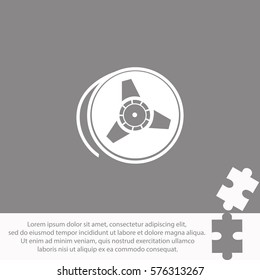 Tape reel  icon Vector design.
