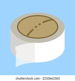 Tape roll, illustration, vector, cartoon