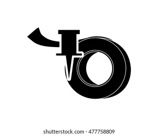 tape roll and push pin icon