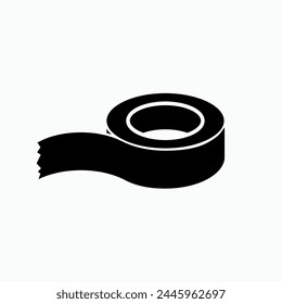 Tape Rolls. Icon. Adhesive, Sticker Icon.  Isolation Symbol - Vector. 