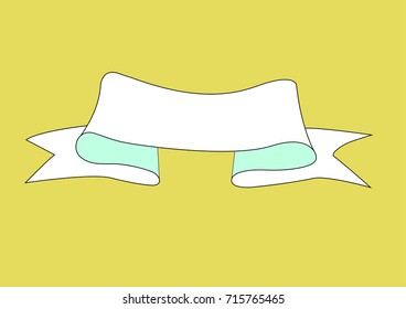 Tape sharp ends of the decal. Vector illustration