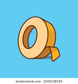 Tape simple cartoon vector illustration object education concept icon isolated