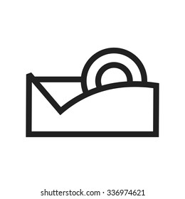 Tape, sticky, glue icon vector image. Can also be used for office. Suitable for web apps, mobile apps and print media.