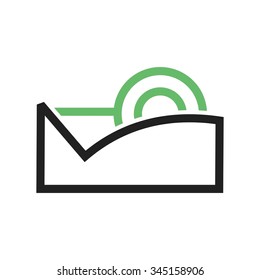 Tape, sticky, glue icon vector image. Can also be used for office. Suitable for web apps, mobile apps and print media.