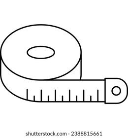 Tape, thin line web icon. Outline icon. Simple vector illustration.