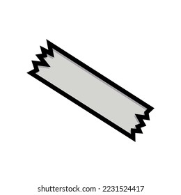 Tape V42 Patch Streetwear, Urban Design Grey and Black Color Patch Commercial Use