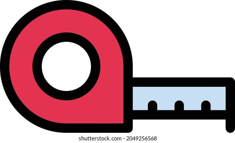 tape vector color line icon