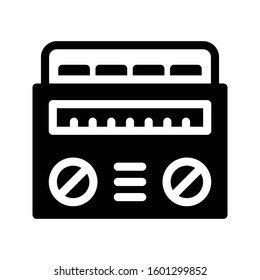 tape vector glyph flat icon 