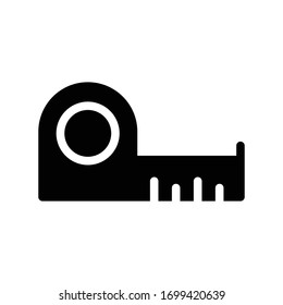 icono plano de glifo vectorial de cinta 