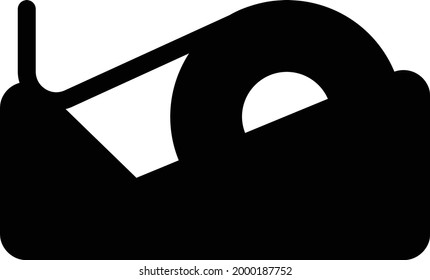 tape vector glyph flat icon