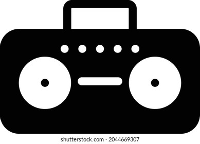 icono plano de glifo vectorial de cinta
