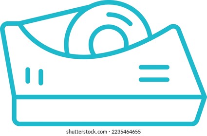 Tape vector icon. Can be used for printing, mobile and web applications.