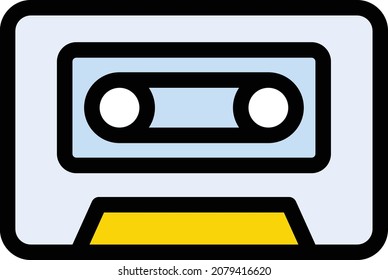 ilustración de vector de cinta aislada en un fondo transparente. iconos vectoriales de trazo para el concepto o gráficos web.