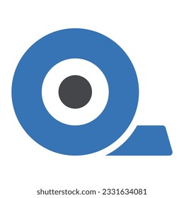 ilustración del vector de cinta en un fondo transparente. Símbolos de calidad premium. Icono vector de gílifo para el concepto y diseño gráfico.