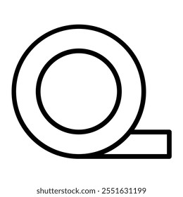 Tape Vector Line Icon Design
