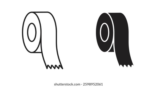 Tape vector line icon illustration collection.