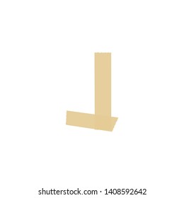 Tape Vector Logo Letter J. J Letter Design Vector