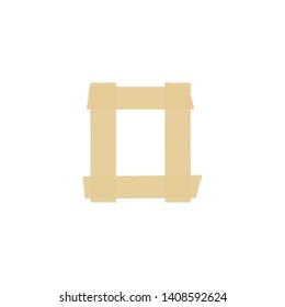 Tape Vector Logo Letter O. O Letter Design Vector