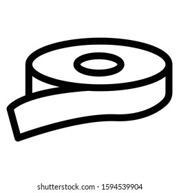 tape vector thin line icon 