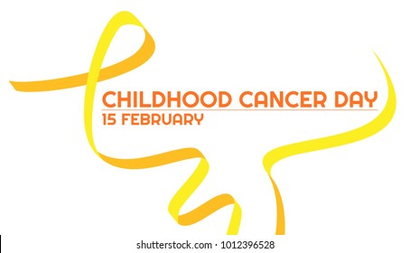 Tape for the World Children's Day cancer patients on February 15. On a white background