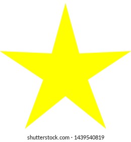 Taper Star Symbol Vector Icon