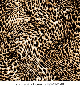 Tapered pattern made of wild animal skin suitable for textile