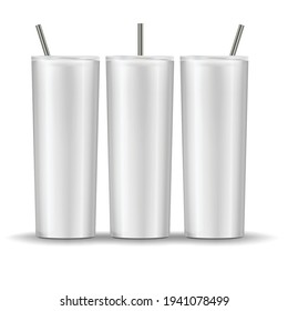 TAPERED Skinny Tumbler Mockup Template