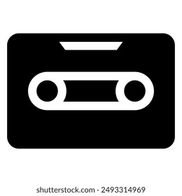 tapes glyph icon vector illustration isolated on white background