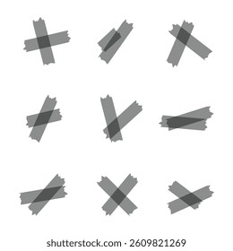 tapes isolated on white background. vector
