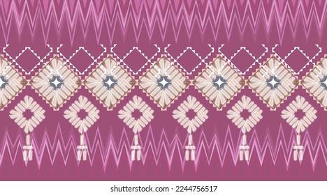 
Tapestry Fabric pattern, Abstract tribal print, Ethnic island wall decor. fijian ethnic design aboriginal rug mat vector clipart