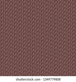 Tapestry with small arched shapes in red claret shades. Embroidery. Textile pattern. Vector illustration.