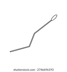 tapeworm icon illustration deleemnt design