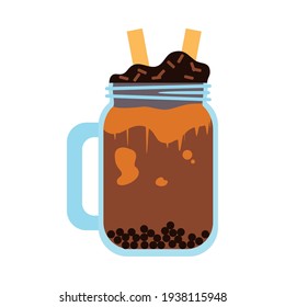 tapioca bubble tea drink icon